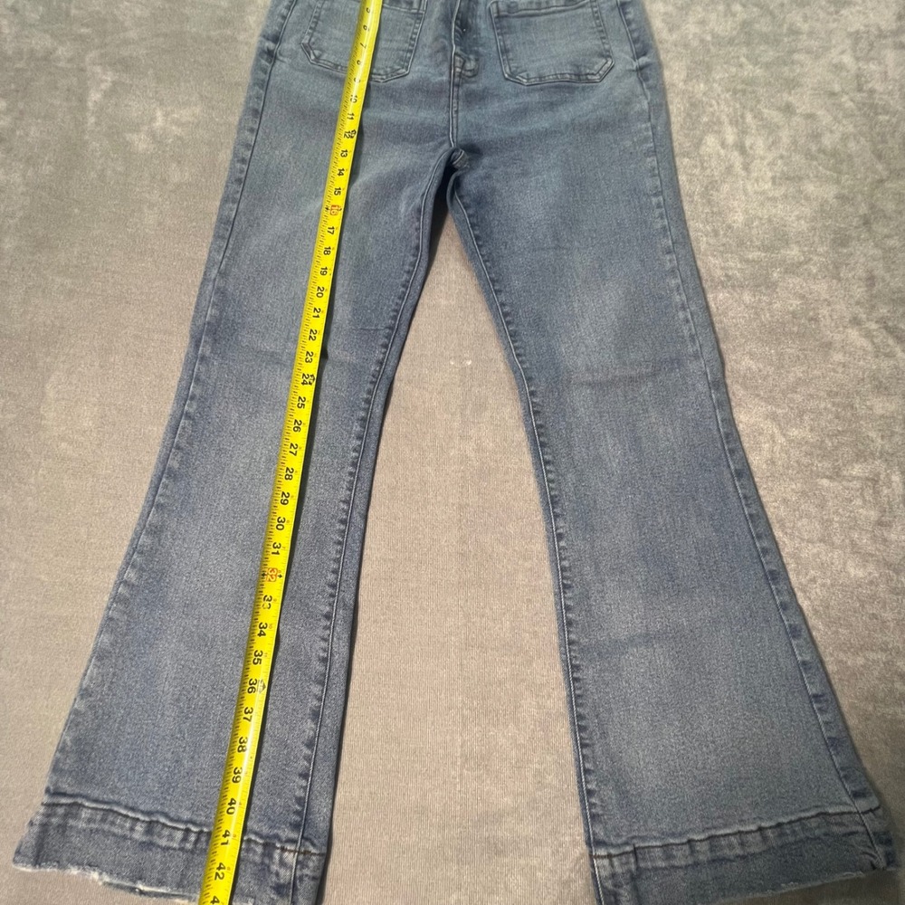 Kensie Jeans Vintage Luxe Savannah High Rise Flare Blue Denim Pants Size 12/31 - Picture 2 of 10
